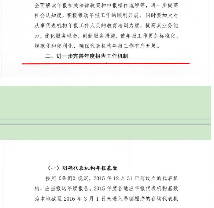 工商企監(jiān)字〔2016〕7號《關(guān)于做好2015年度外國企業(yè)常駐代表機構(gòu)年度報告工作的通知》2